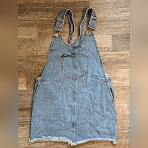 Denim Overalls Mini Dress